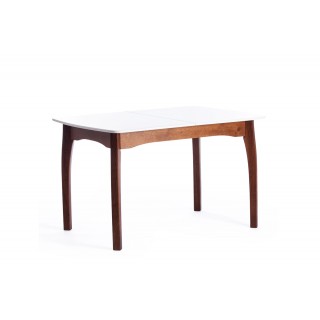 Стол CATERINA [бук, мдф, 100+30x70x75, коричневый, белый]